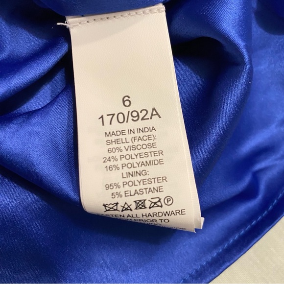 NWT Kate Spade tropical foliage blue sleeveless Alice dress - Picture 11 of 11